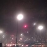 Neujahrsparty mit Feuerwerk