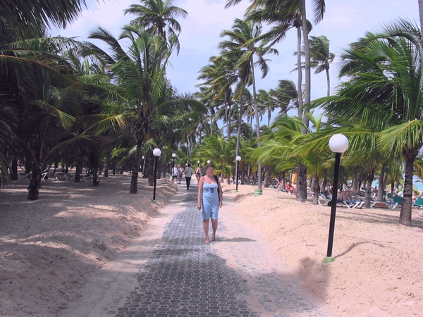 Strandpromenade in Punta Cana