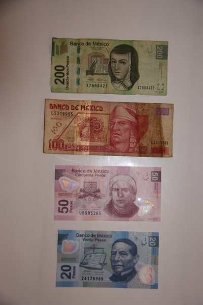 Banknoten Mexikanischer Peso Vorderseite