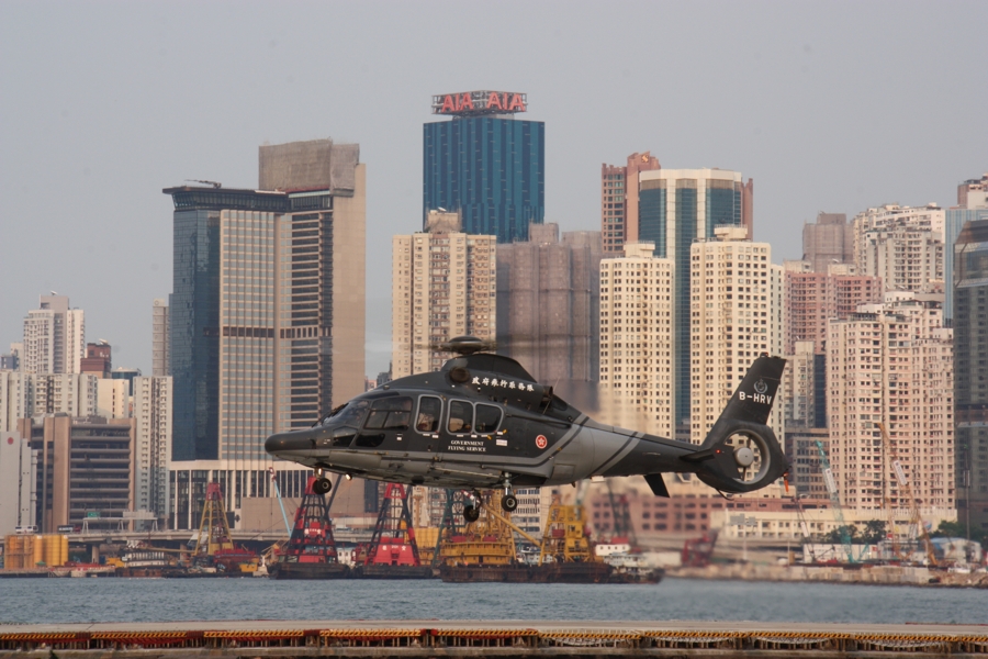 Hubschrauber in Hong Kong