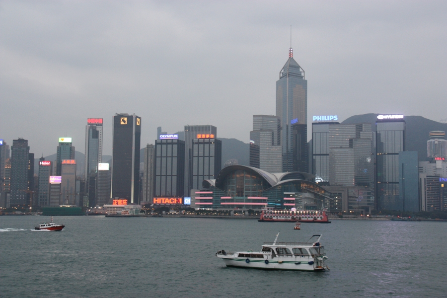 Hafenpromenade in Hong Kong