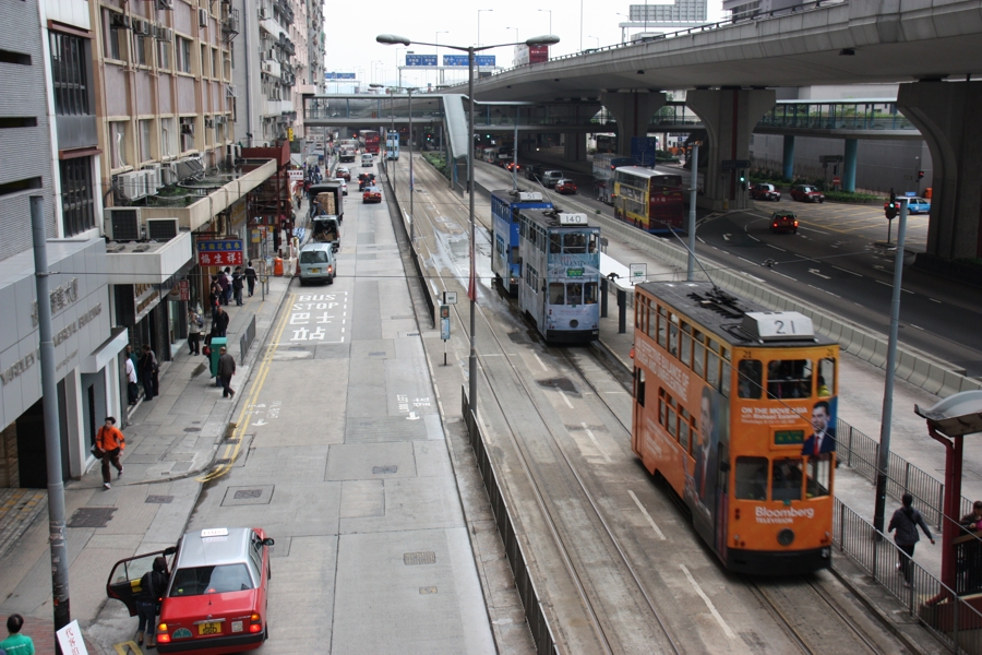 öffentlicher Straßenverkehr auf Hong Kong Island
