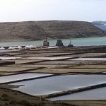 Becken der Salzgewinnungsanlage Salinas de Janubio