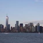 Südspitze Manhattan von Liberty Island