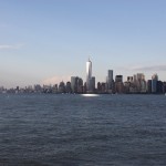 Blick von Liberty Island Richtung Manhattan