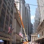 Blick in die Wall Street in New York