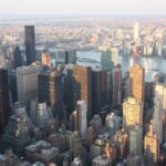 Wolkenkratzer um den Times Square vom Empire State Building