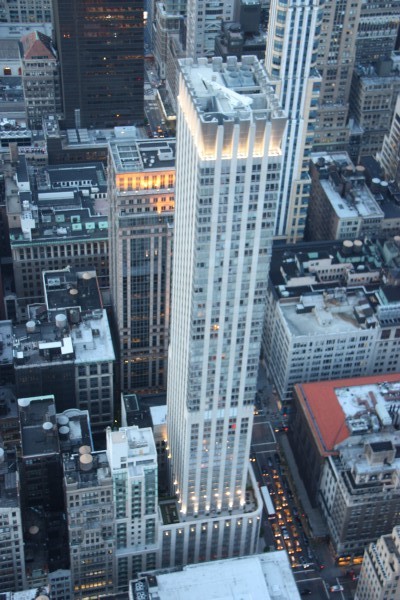 Blick nach unten vom Empire State Building