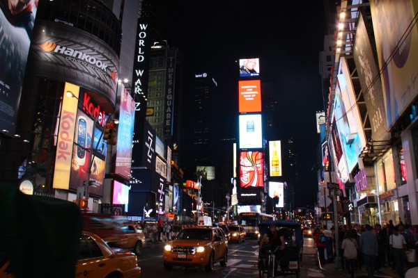 Trubel am Times Square