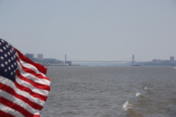 Auf dem Hudson River vor New York