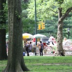 Verkaufsstände im Central Park