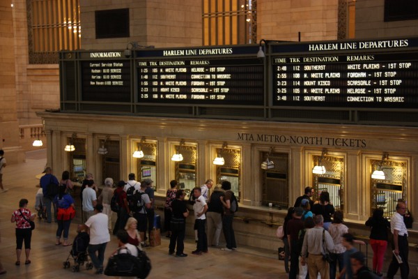 Anzeigentafel im Grand Central Terminal