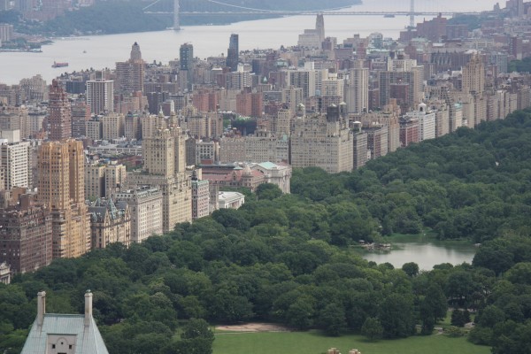 Blick vom Rockefeller Center über den Central Park