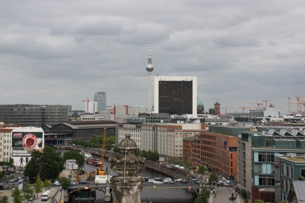 Blick über Berlin-Mitte von der Reichstagskuppel