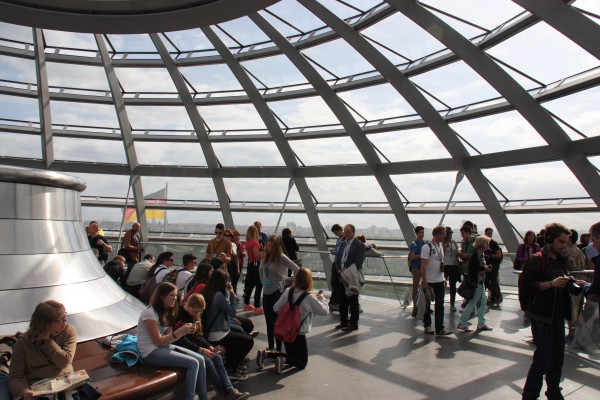 Aussichtsplattform in der Reichstagskuppel
