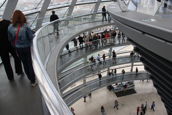 Rampe zur Aussichtsplattform in der Reichstagskuppel
