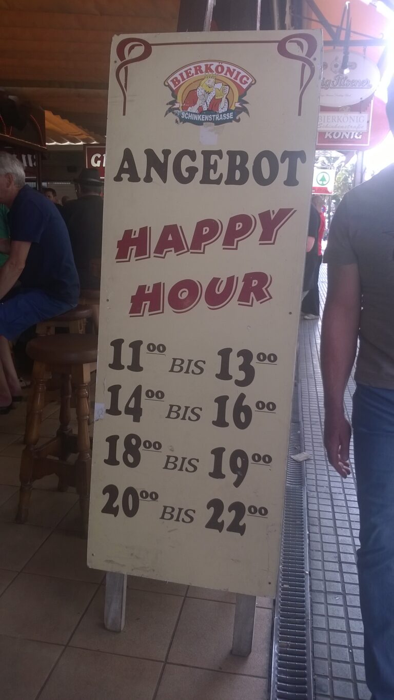 Happy Hour Angebote im Bierkönig am Ballermann