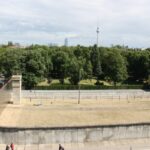 Darstellung des Grenzstreifens entlang der Mauer