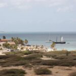 Blick auf die westliche Küste Arubas vom Leuchtturm