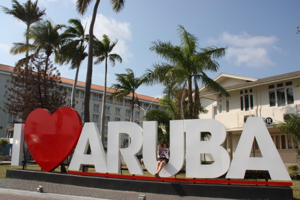 Zentrum von Oranjestad auf Aruba