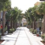 Straßenbahnschienen durch Oranjestad