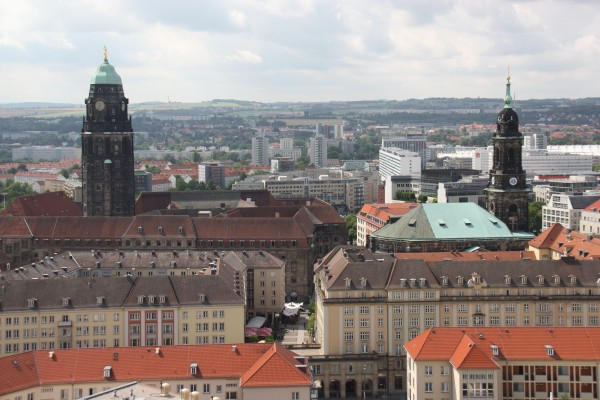 Blick über die Dächer Dresdens