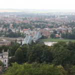 Blick über das Dresdner Elbtal von der Bergstation der Dresdner Standseilbahn