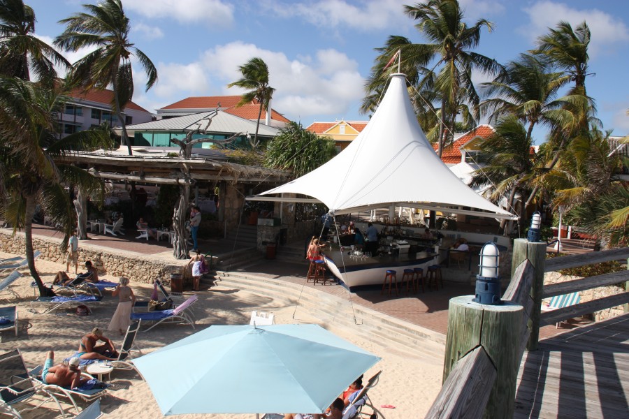 Restaurant und Bar im Hotel Avila auf Curacao