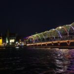 Beleuchtete Königin Emma Brücke