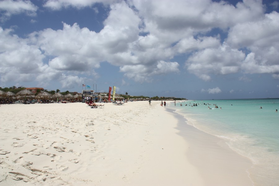 Traumstrand Eagle Beach auf Aruba