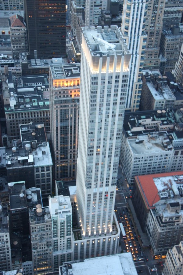 beleuchtete Hochhäuser in New York