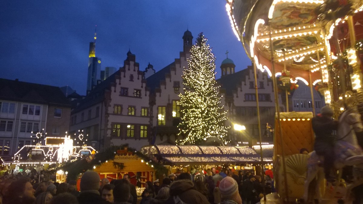 Weihnachtsbaum auf dem Römerberg