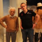 Treffen mit Albert Einstein im Madame Tussauds New York