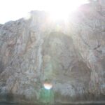 Felsformation im Sonnenlicht bei Sa Calobra