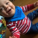 Baby hat Urlaubsfreude