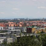 Blick auf München vom Olympiapark