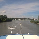 Volle Fahrt zur Mainmündung bei Mainz