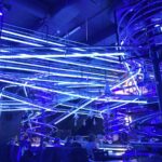 Lichtershow im Erlebnisrestaurant Rollercoaster