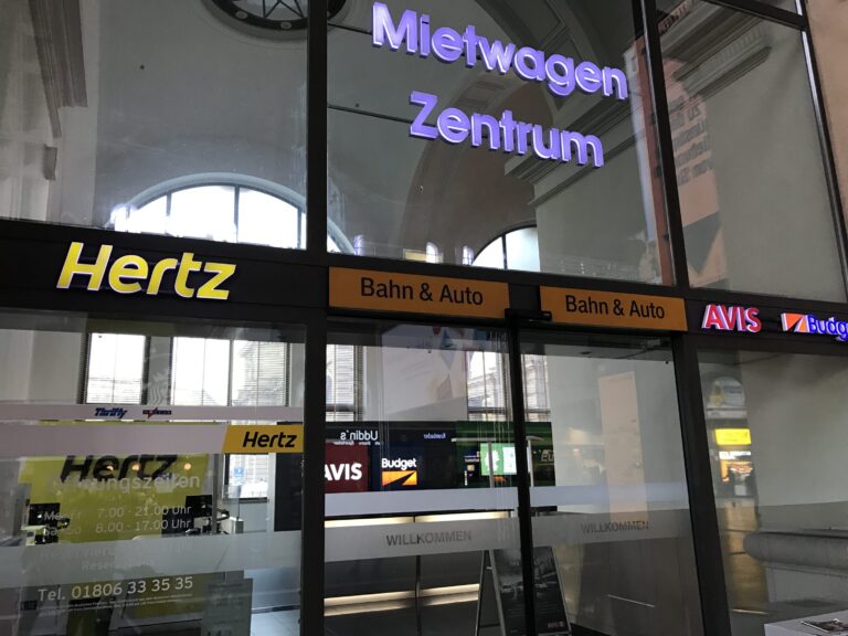 Mietwagen-Zentrum